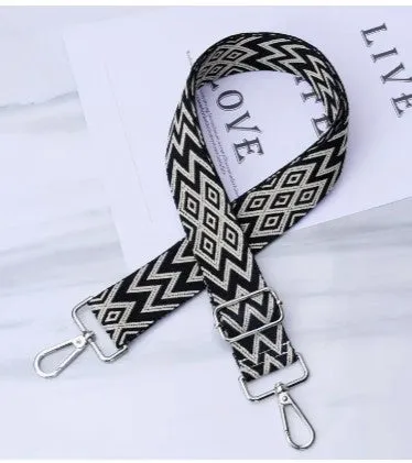 Lattice Print Purse Strap