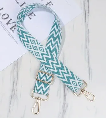 Lattice Print Purse Strap