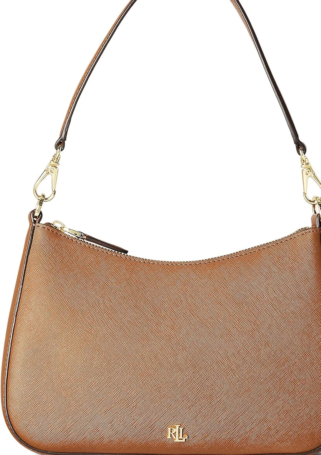 Lauren Ralph Lauren Crosshatch Leather Medium Danni Shoulder Bag