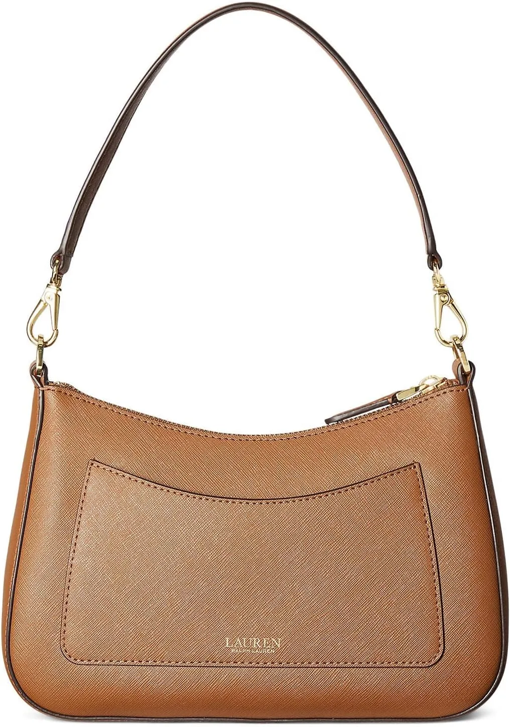 Lauren Ralph Lauren Crosshatch Leather Medium Danni Shoulder Bag