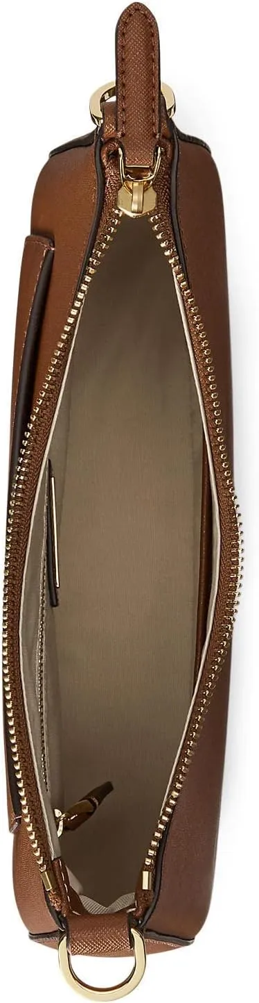 Lauren Ralph Lauren Crosshatch Leather Medium Danni Shoulder Bag