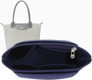 Lckaey Felt Organizer-for purse organizer insert for le pliage Y012-navyblue-M
