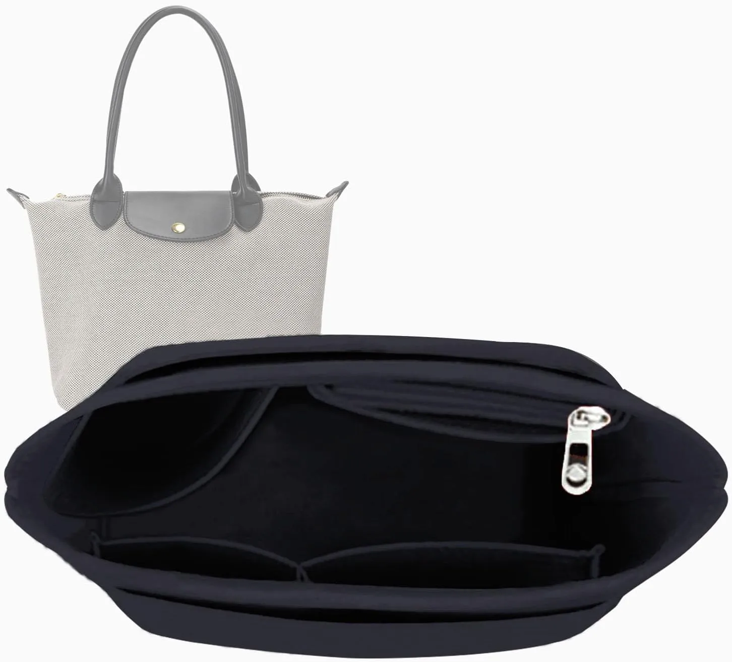 Lckaey Purse Organizer for le pliage organizer large Y012-darkgrey-L