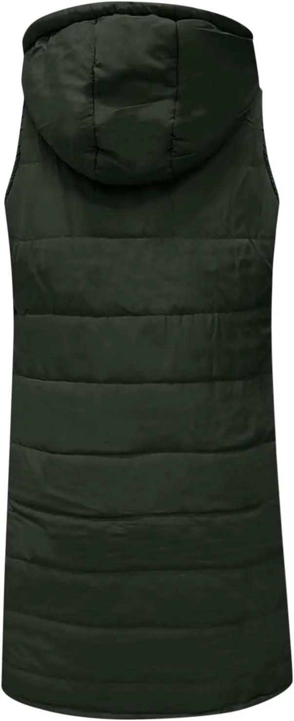 LCMTWX Womens Cardiagn Womens Winter Short Vest Lightweight Sleeveless Warm Jacket Down Vest Padded Vest Check Coat