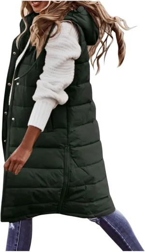 LCMTWX Womens Cardiagn Womens Winter Short Vest Lightweight Sleeveless Warm Jacket Down Vest Padded Vest Check Coat