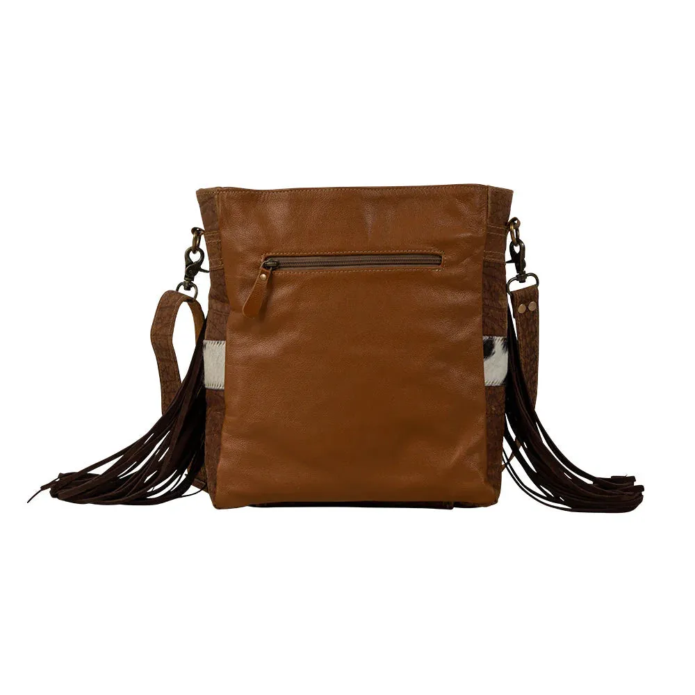 Leather & Hair On Bag with Fringe