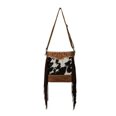 Leather & Hair On Bag with Fringe