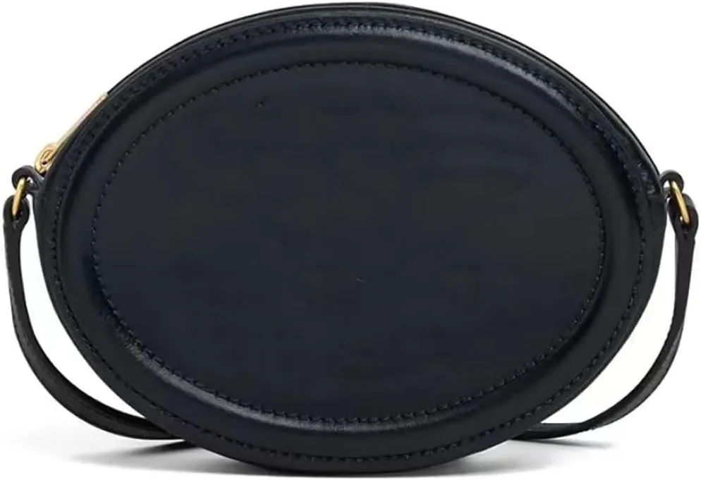 Leather Designer Female Crossbody Bags and Chain Handbags,Women's Purses Quilted Shoulder Round Satchel Bags