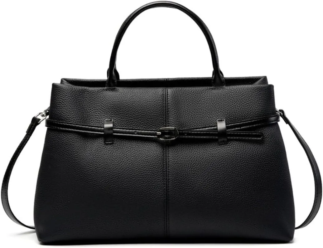 Leather Handbag Top Handle Purse Classic Designer Crossbody Handbag