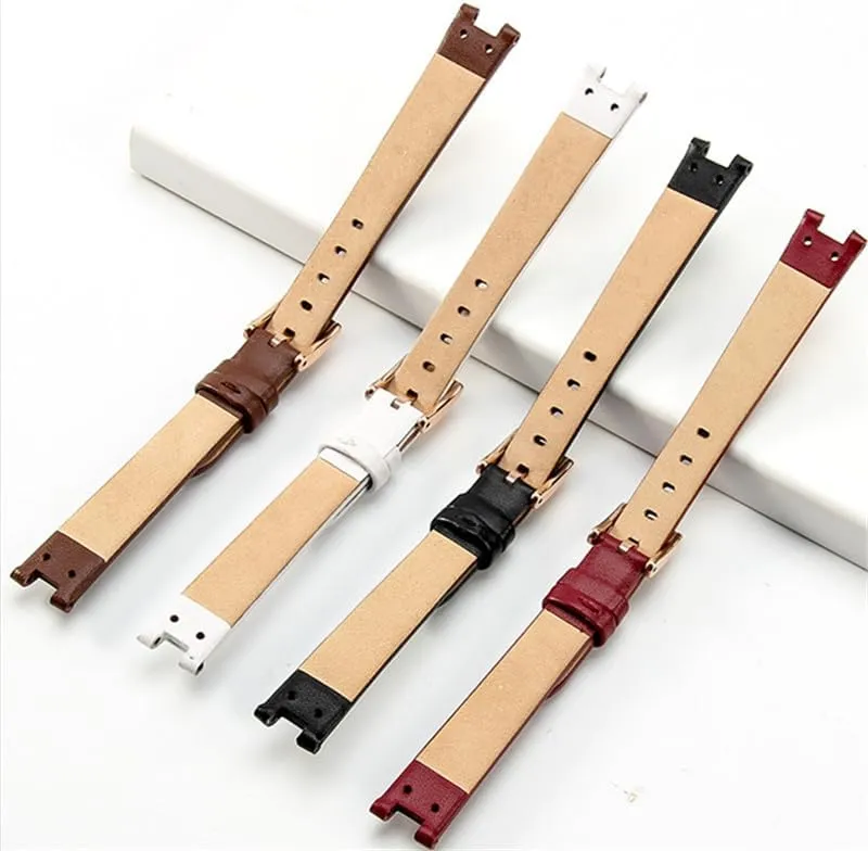 Leather Watch Strap For Anne Klein AK1950 9442 9918 9168 Series Notch Watch band Accessories