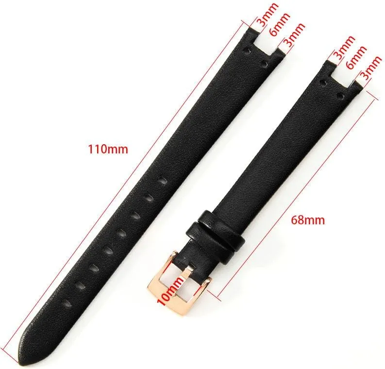 Leather Watch Strap For Anne Klein AK1950 9442 9918 9168 Series Notch Watch band Accessories