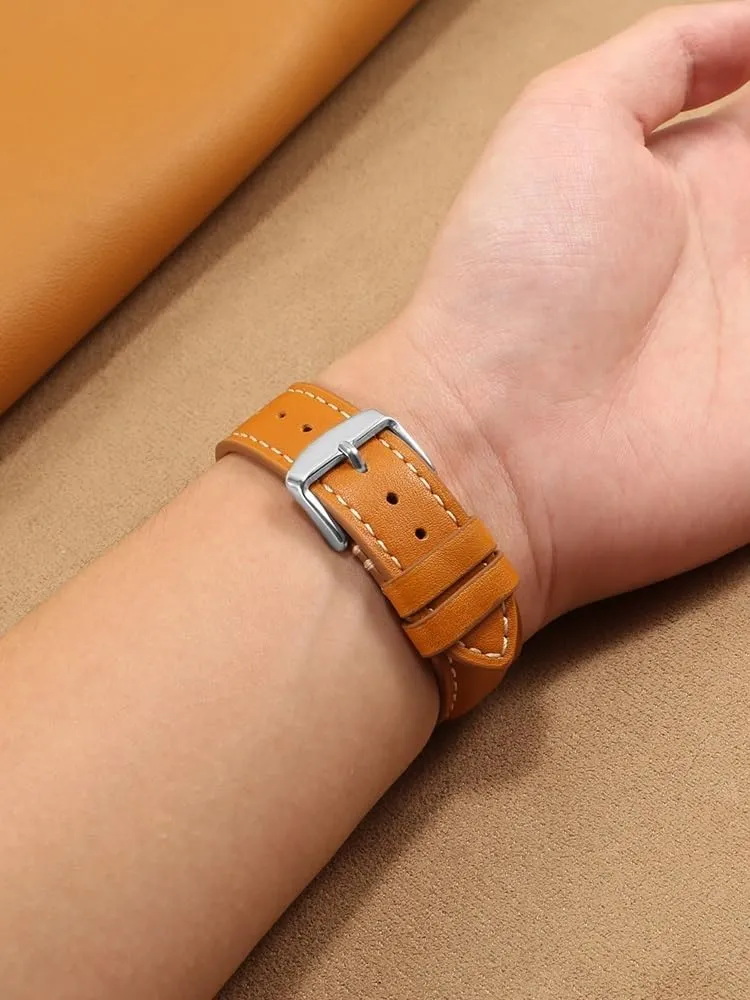 Leather watch straps for Hamilton quick-release watchband for Rolex Green Ghost