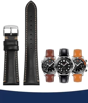 Leather watch straps for Hamilton quick-release watchband for Rolex Green Ghost