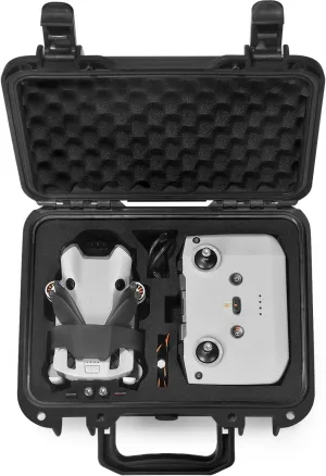 Lekufee Travel Waterproof Hard Case for DJI Mini 4 Pro/3 Pro/3 Drone & RC N3/N2/N1 and Accessories (Case Only)
