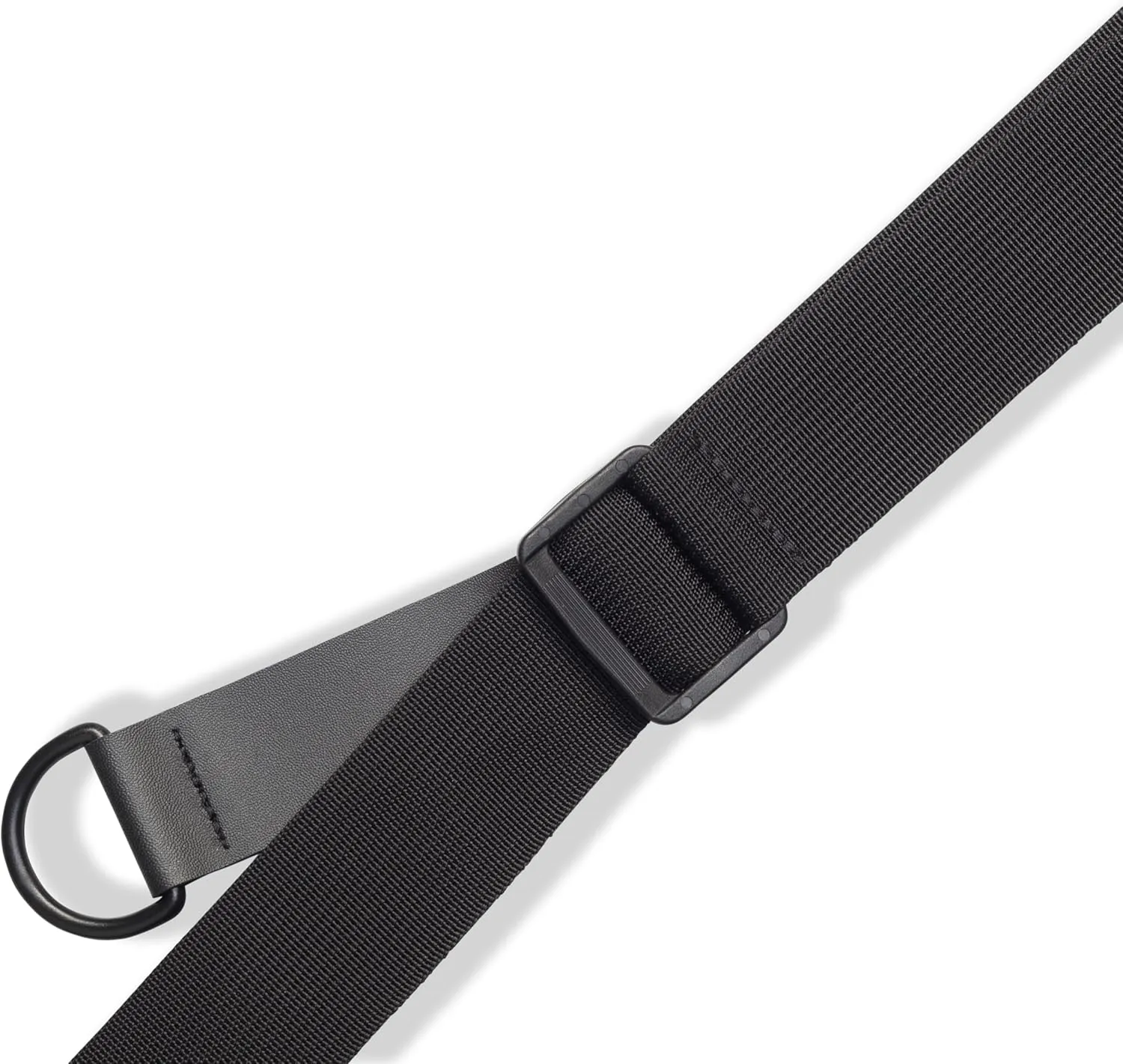 Levy's Leathers Right Height Guitar Strap with Patented RipChord Quick Adjustment Technology, 3" Wide Ergonomic Padded Leather - Black (MRHSS-BLK)