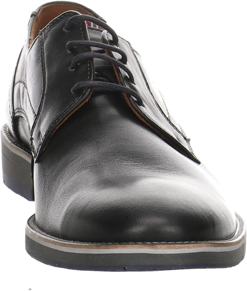 LLOYD Haldan Men's Smooth Leather Business Shoes Lace Up Low Top Office Elegant Plain Cognac Brown Smooth Leather