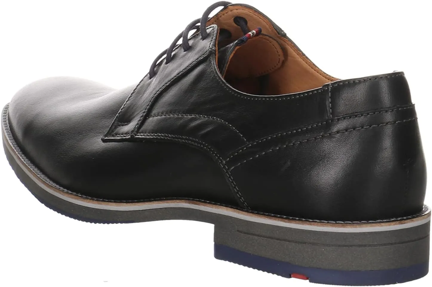 LLOYD Haldan Men's Smooth Leather Business Shoes Lace Up Low Top Office Elegant Plain Cognac Brown Smooth Leather