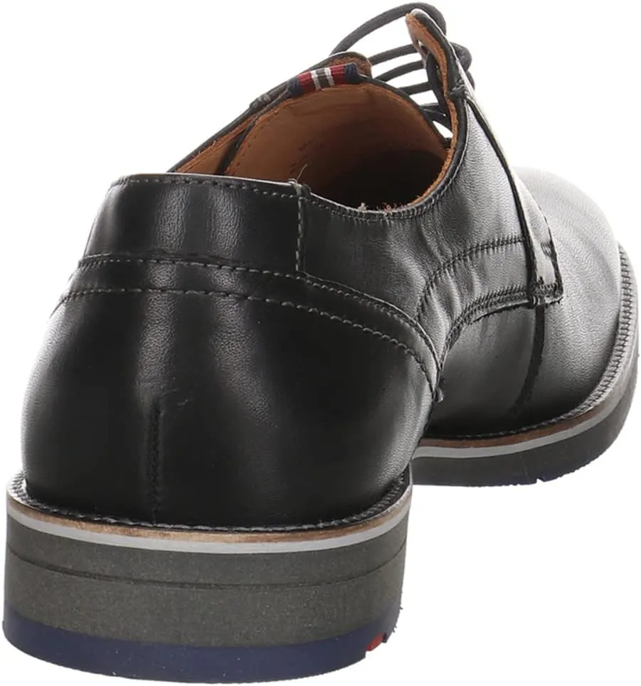 LLOYD Haldan Men's Smooth Leather Business Shoes Lace Up Low Top Office Elegant Plain Cognac Brown Smooth Leather