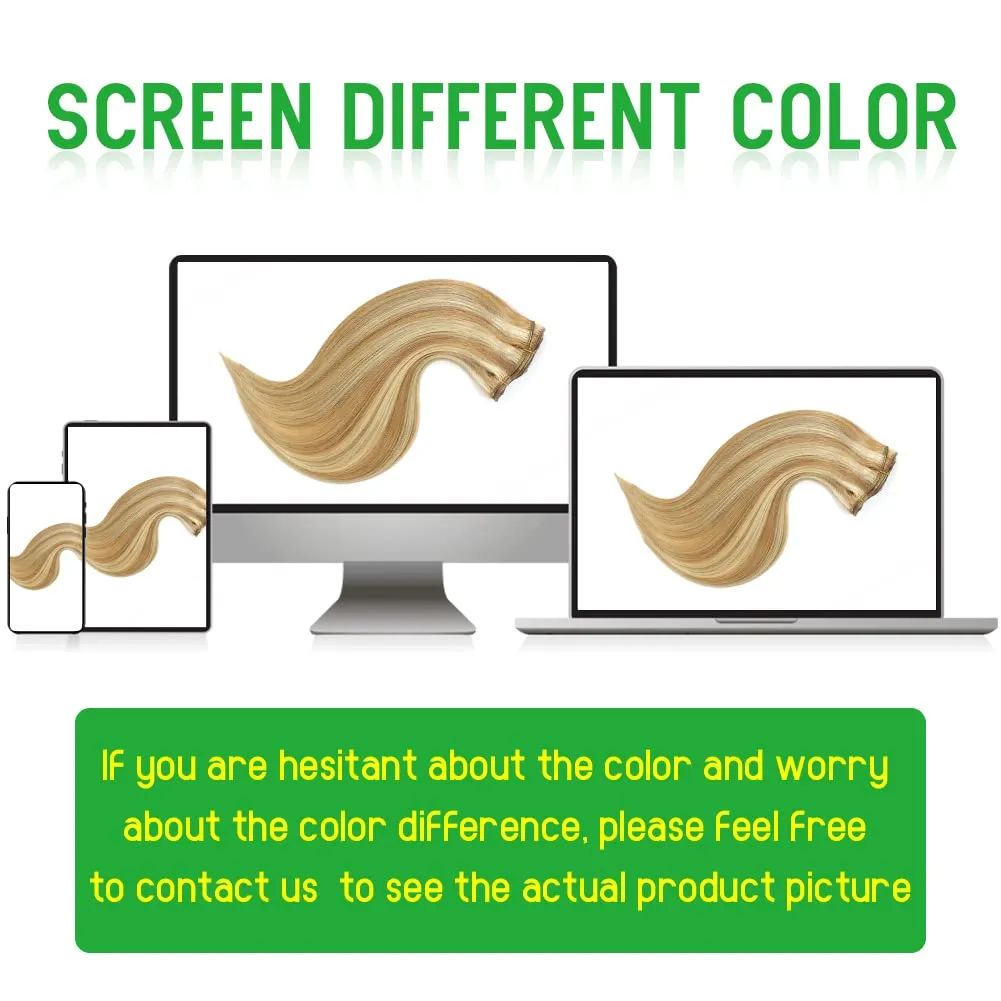 LORIEN Clip in Hair Extensions Real Human Hair, Remy Human Hair Extensions Clip ins for Women, 100% Natural Human Hair, Double Weftm, 16inch 90g 8Pcs, #16/22 Light Blonde to Golden Blonde
