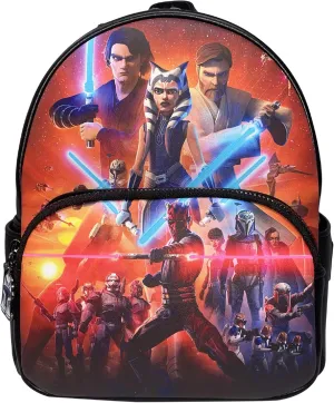 Loungefly Star Wars The Clone Wars Lightsabers Womens Double Strap Shoulder Bag Purse