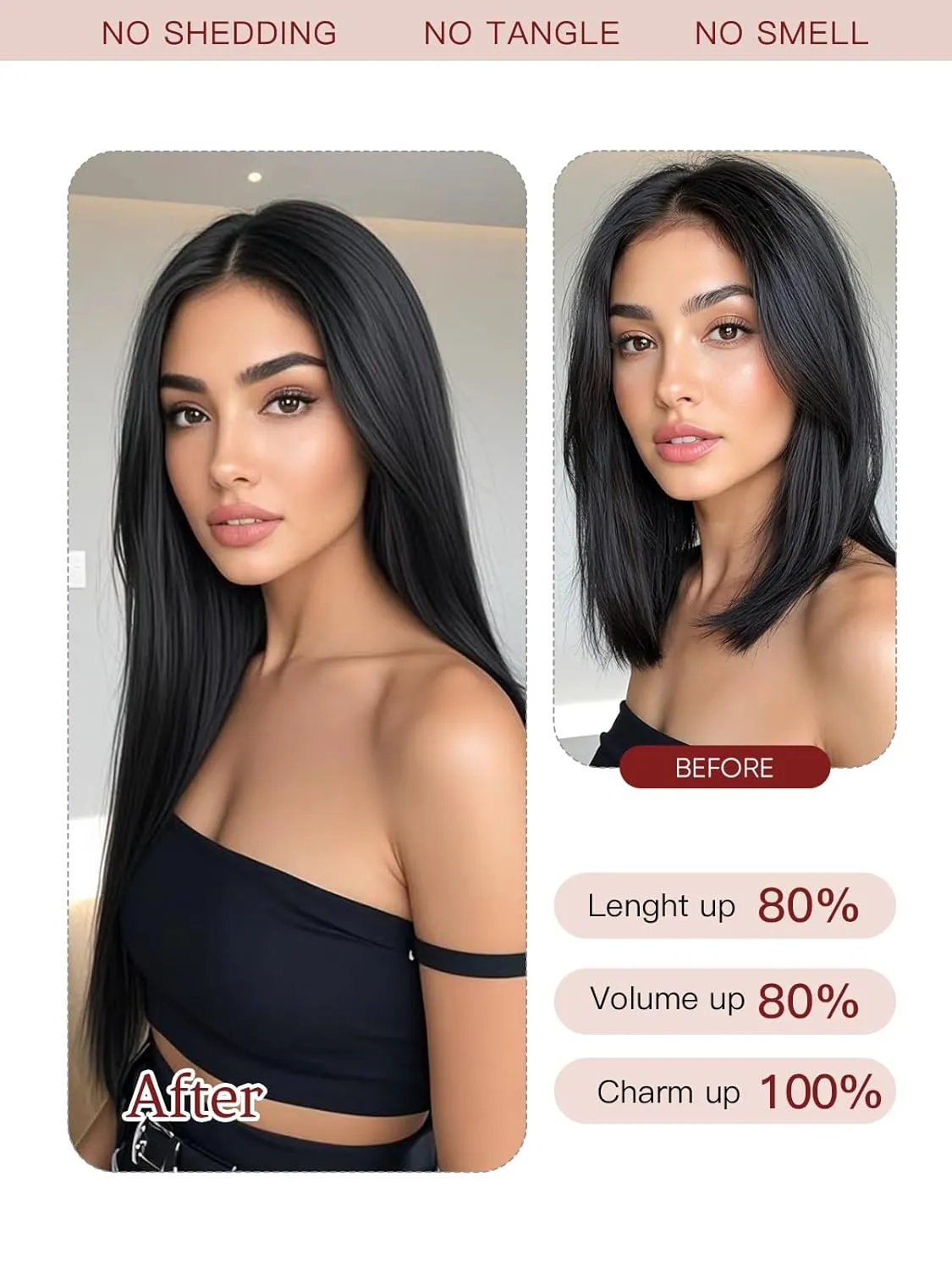 LOVELINE Clip in Hair Extensions Real Human Hair, 100% Remy Human Hair Extensions Clip Ins for Women, 7Pcs 20Inch 120g, Dark Brown