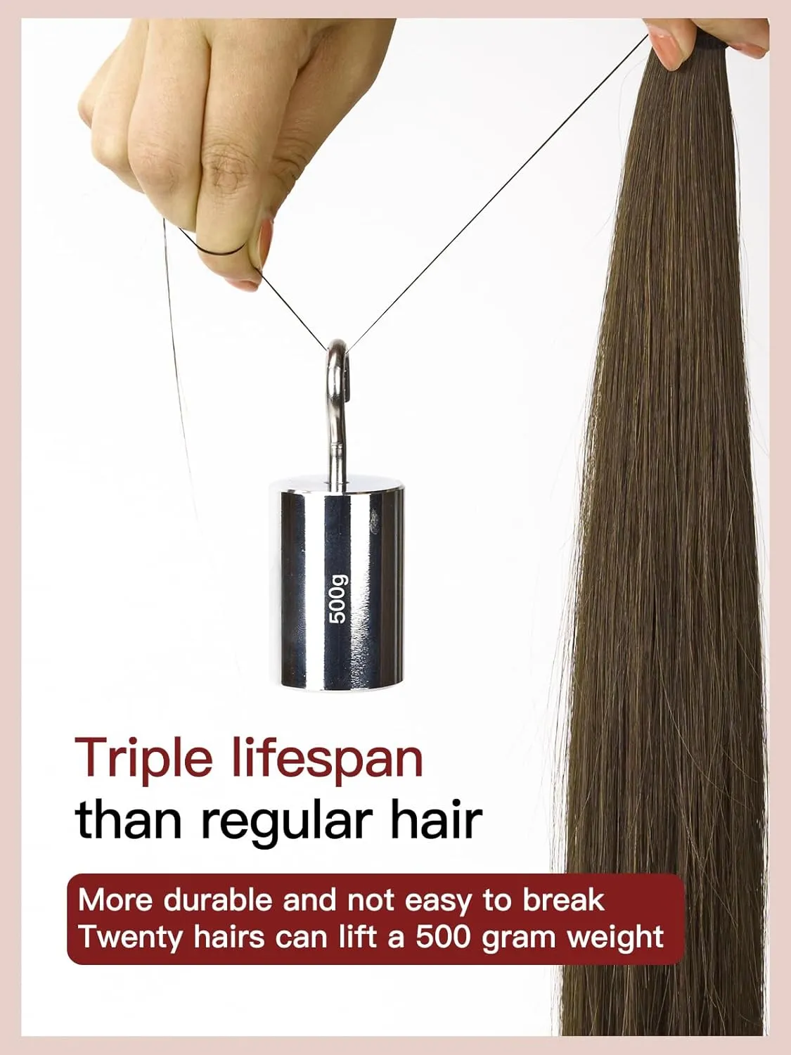 LOVELINE Clip in Hair Extensions Real Human Hair, 100% Remy Human Hair Extensions Clip Ins for Women, 7Pcs 20Inch 120g, Dark Brown