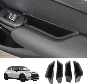 LUWU for 2024 Mini Cooper F55 Organizer Mini Cooper F55 Front Rear Door Side Storage Box Door Side Organizer Grab Tray 2015-2025 Mini Cooper S Armrest Phone Container Mini Cooper One Accessories 4PCS