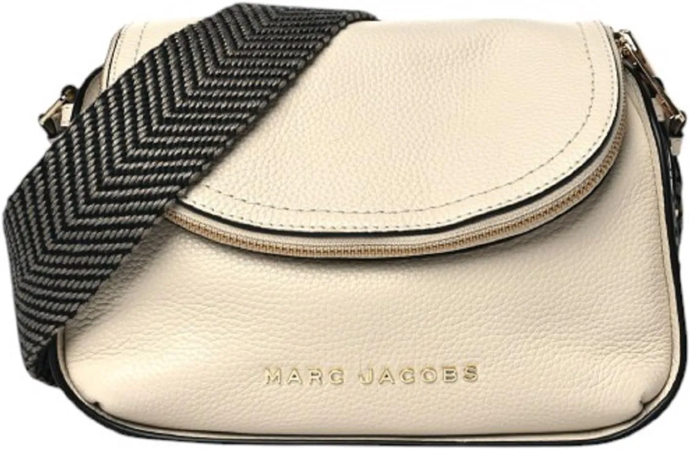 Marc Jacobs The Groove Leather Mini Messenger Crossbody Bag (Marshmallow)