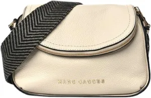 Marc Jacobs The Groove Leather Mini Messenger Crossbody Bag (Marshmallow)