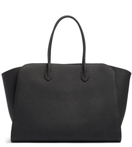 Marlo Tote, Grained, Black