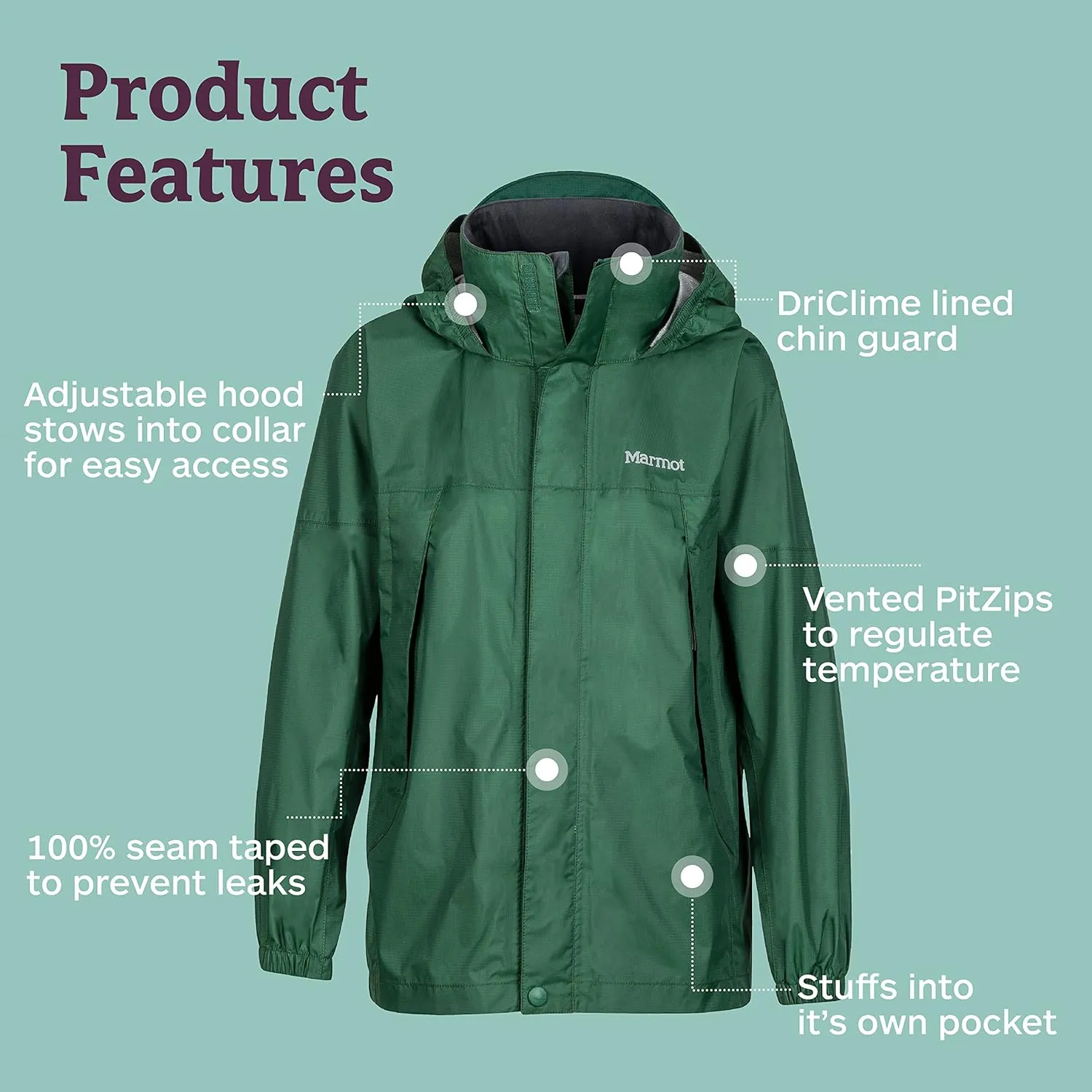 Marmot Boys Precip Jacket