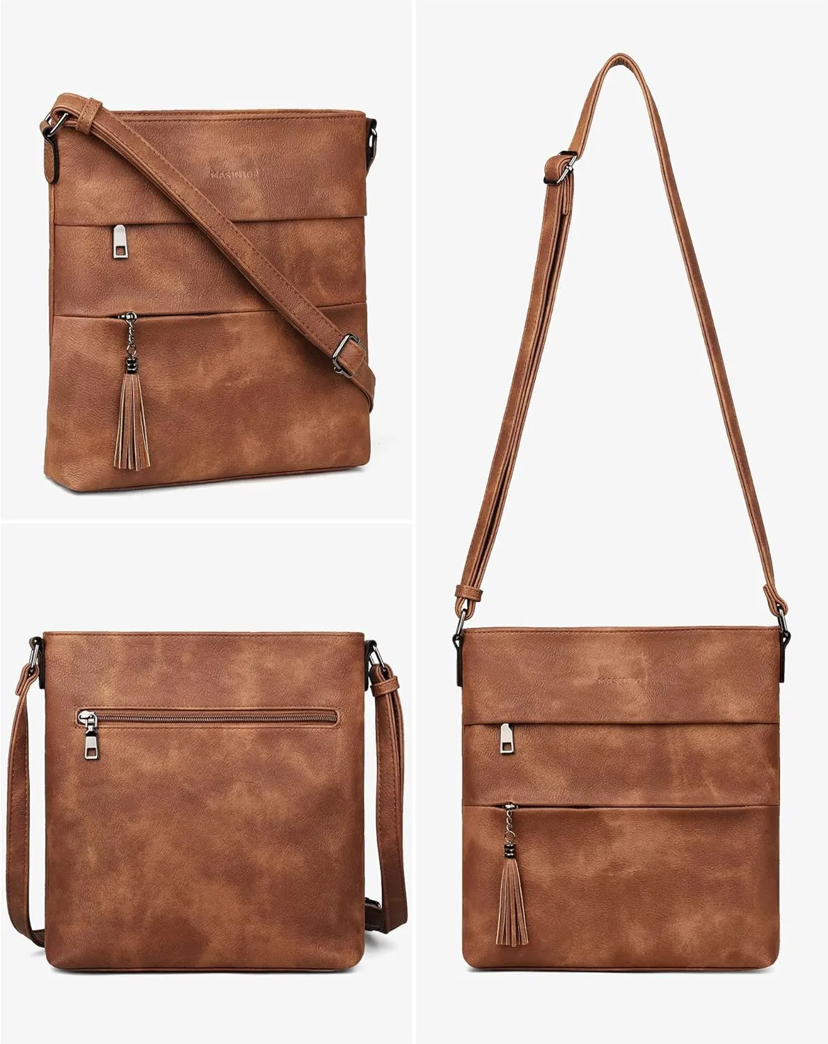MASINTOR Crossbody Bags For Women, Stylish and Lightweight Shoulder Bag with Large Capacity, Crossbody Purse for Everyday Use