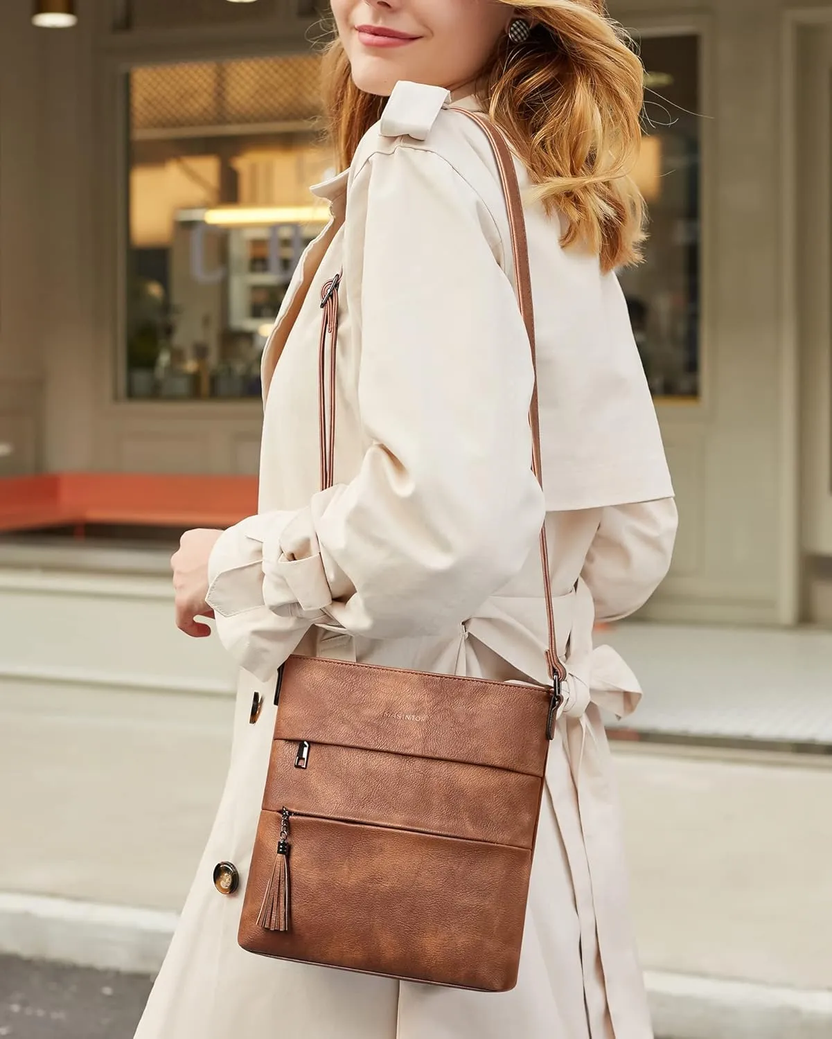 MASINTOR Crossbody Bags For Women, Stylish and Lightweight Shoulder Bag with Large Capacity, Crossbody Purse for Everyday Use