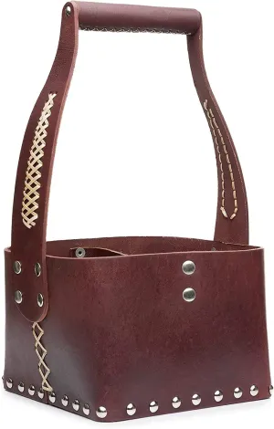 Matero Bag for Yerba Mate Gourd and Thermos, Leather, Handle and Shoulder Strap, Essential for Travel and Home Use