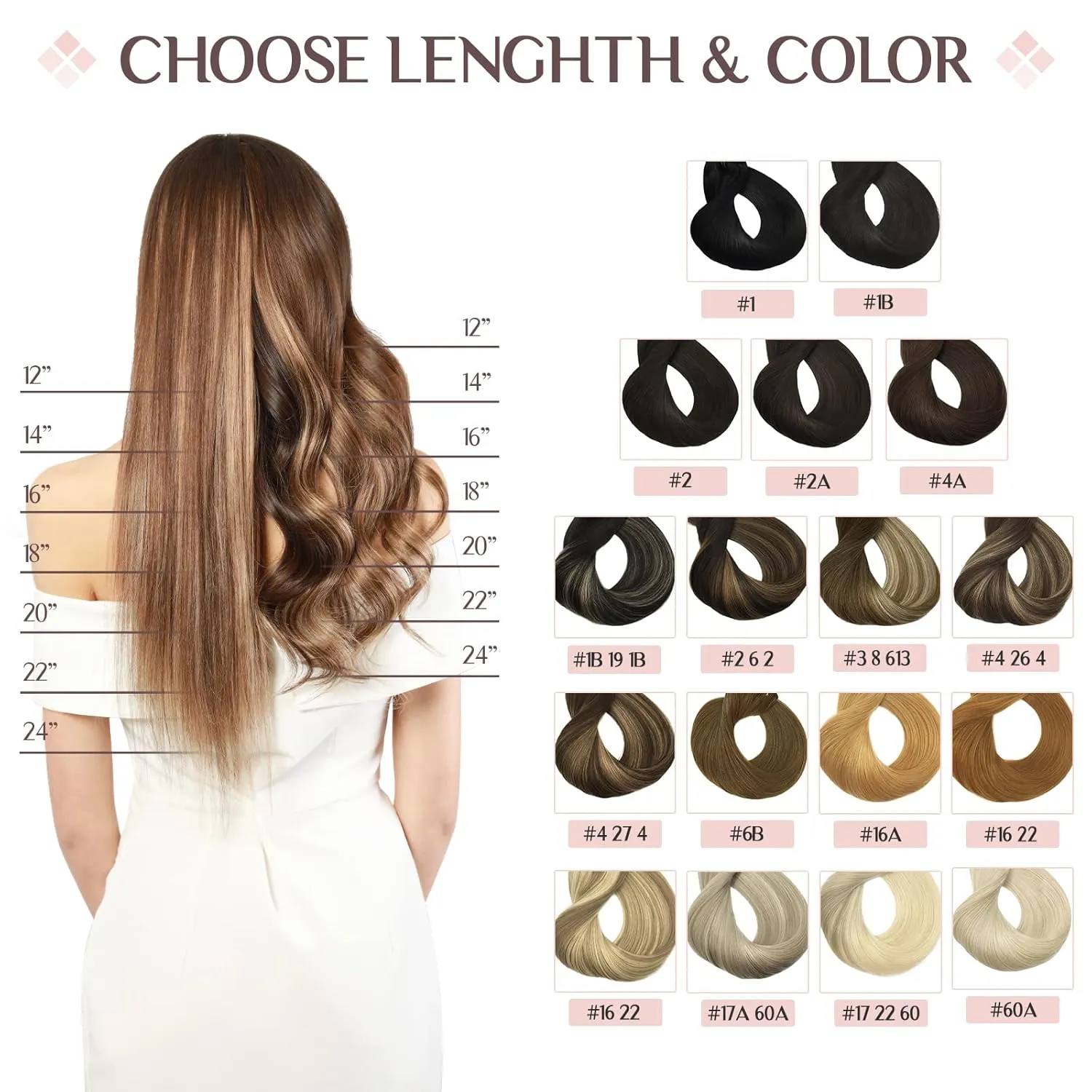 MAXITA Clip in Hair Extensions Real Human Hair, 18 Inch 7 pcs Ash Blonde Highlighted Platinum Blonde 80g, Extensions Clip ins for Woman