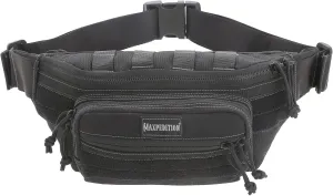 Maxpedition Keystone Versipack (14” x 6” x 6”) Tactical Crossbody Fanny Pack for Everyday Carry (Black) 0456B