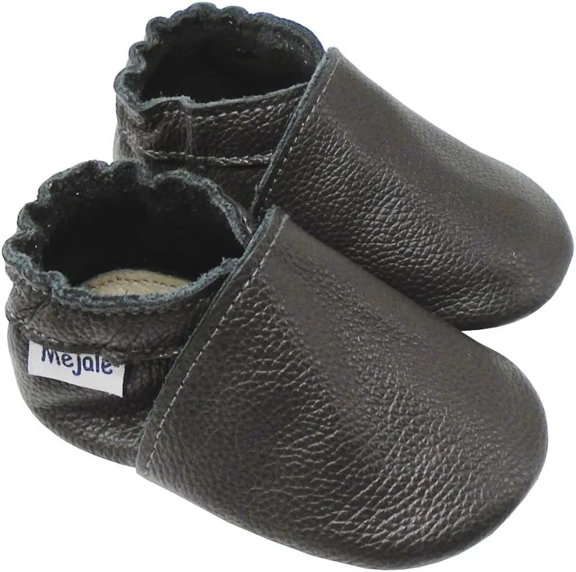 Mejale Baby Boy Girl Shoes Soft Soled Leather Moccasins Anti-Skid Infant Toddler Prewalker