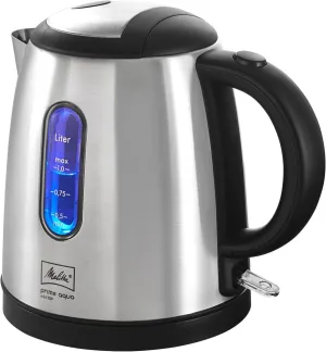 Melitta Prime Aqua Mini Top Stainless Steel Kettle 1 Litre