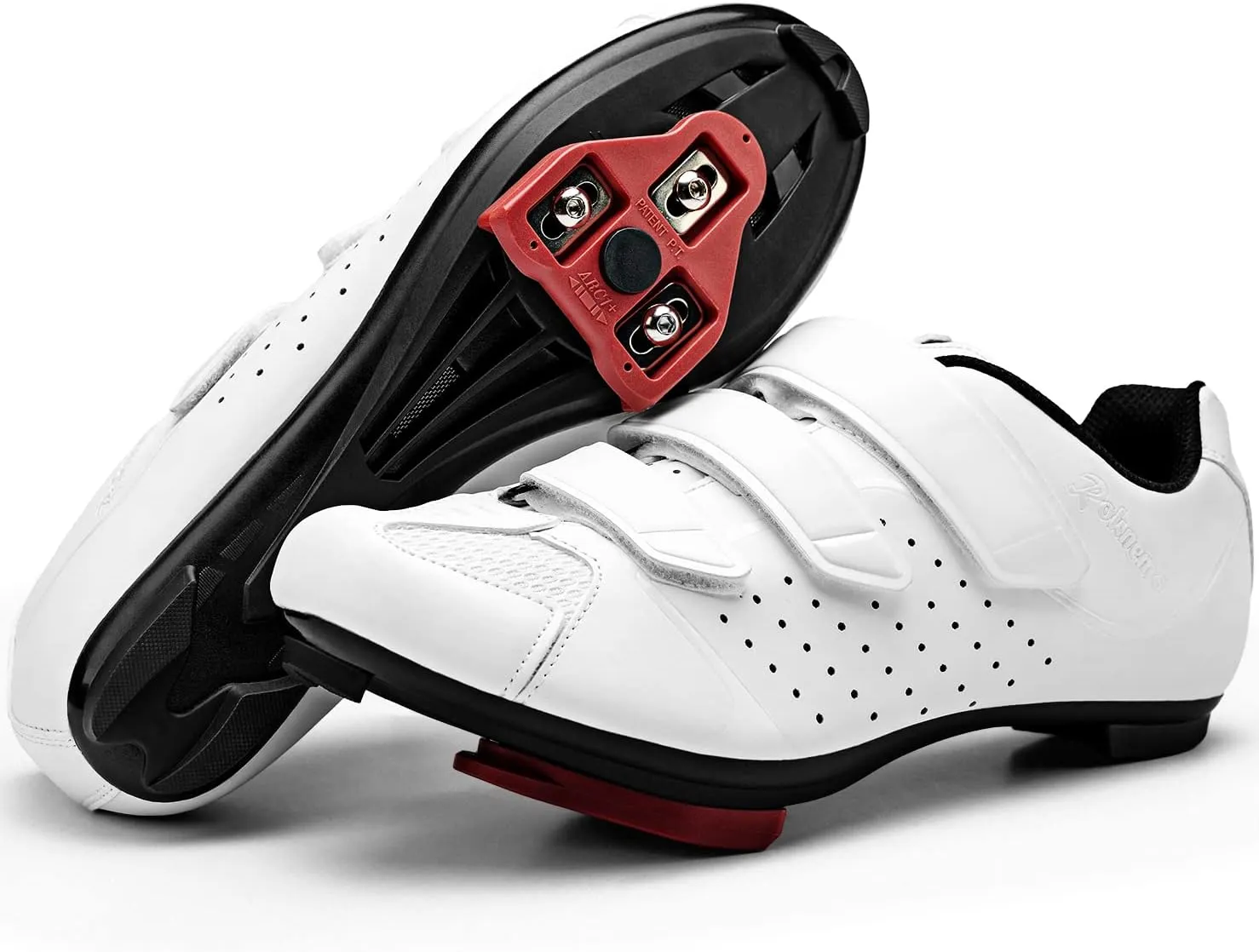 Mens Cycling Shoes Compatible with Peloton Bike & SPD 2 Bolt Clips - Unisex Spin Bicycle Shoes with 3 Bolt Look Delta Cleats - Indoor Outdoor Road Bike Cycling