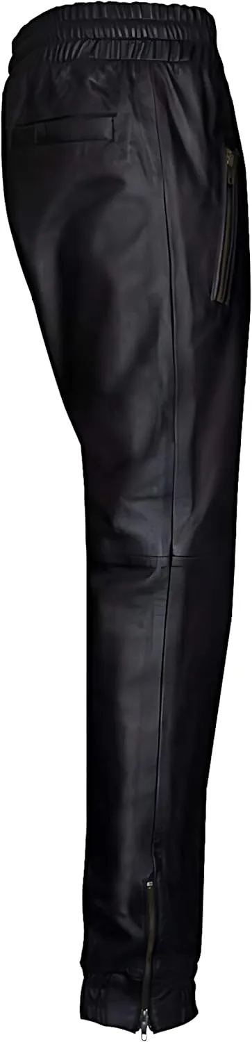 Men's Leather Motorcycle Pant Real Native American Hand Made Cowboy Style Cowhide Leather Pant