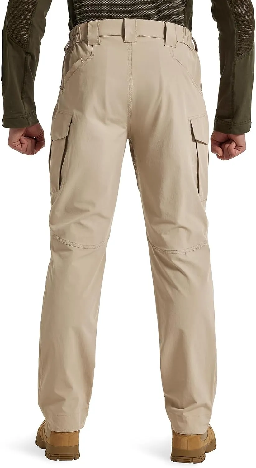 Men's Quick Dry Tactical Pants Water Resistant Cargo Pants Stretch Lightweight Outdoor Work Hiking Pants