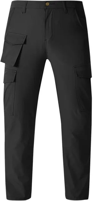 Men's Tactical Pants Multi Pockets Hiking Cargo Pants Stretch Outdoor Excursion Pants Work Motorcycle Trousers