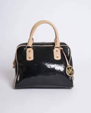 Michael Kors Mini Top-Handle Box Bag in Black