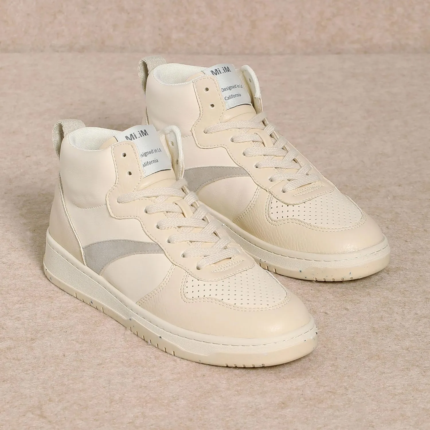 Mi.iM Phoebe Rubber Sole Lace-up High Top Sneakers