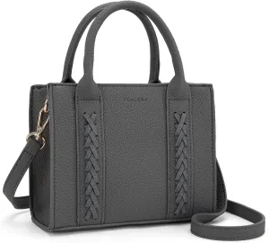 Milan Chiva Mini Satchel Purse for Women Cute Small Handbag Elegant Top Handle Purse with Adjustable Strap