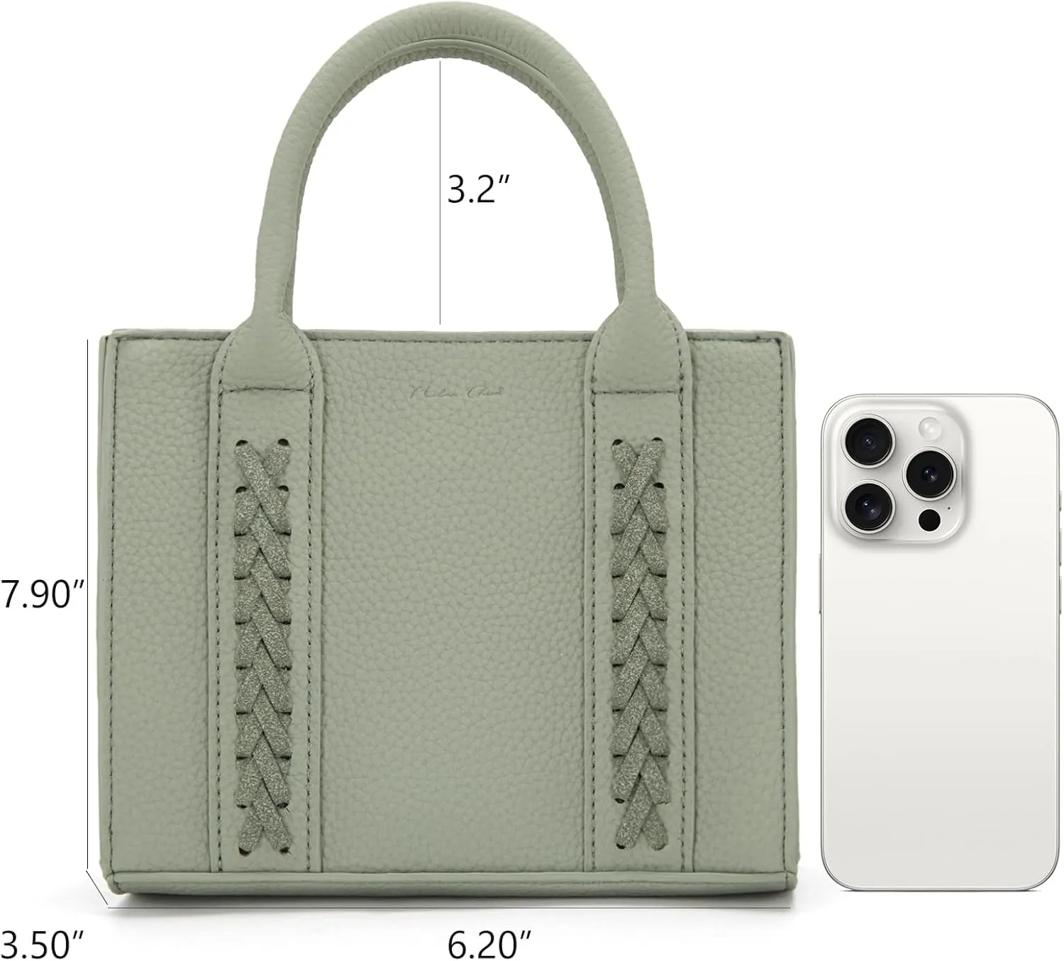 Milan Chiva Mini Satchel Purse for Women Cute Small Handbag Elegant Top Handle Purse with Adjustable Strap