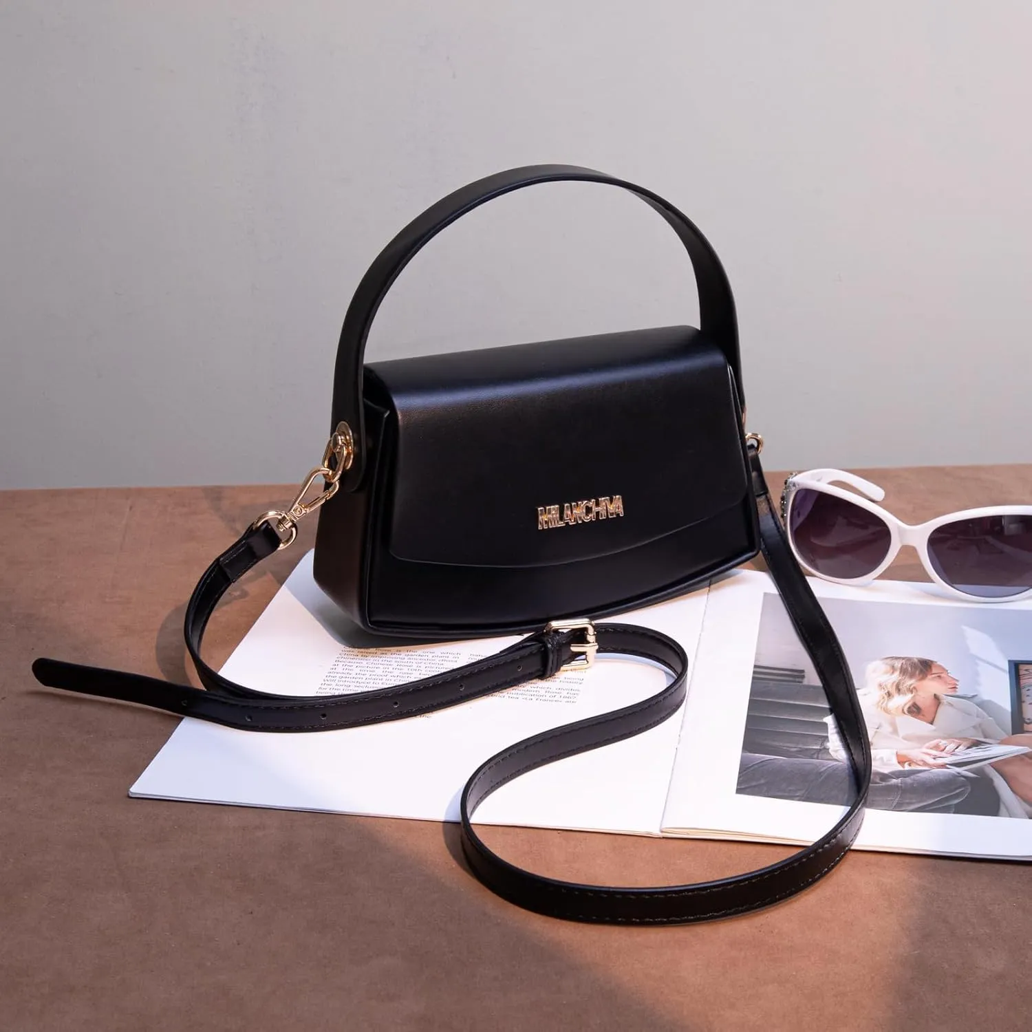Milan Chiva Mini Top Handle Purses for Women Small Cute Clutch Bags