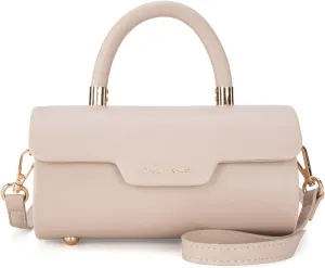 Milan Chiva Small Bags for Women Designer Mini Top Handle Purse Cute Handbags Barrel Shape Purse