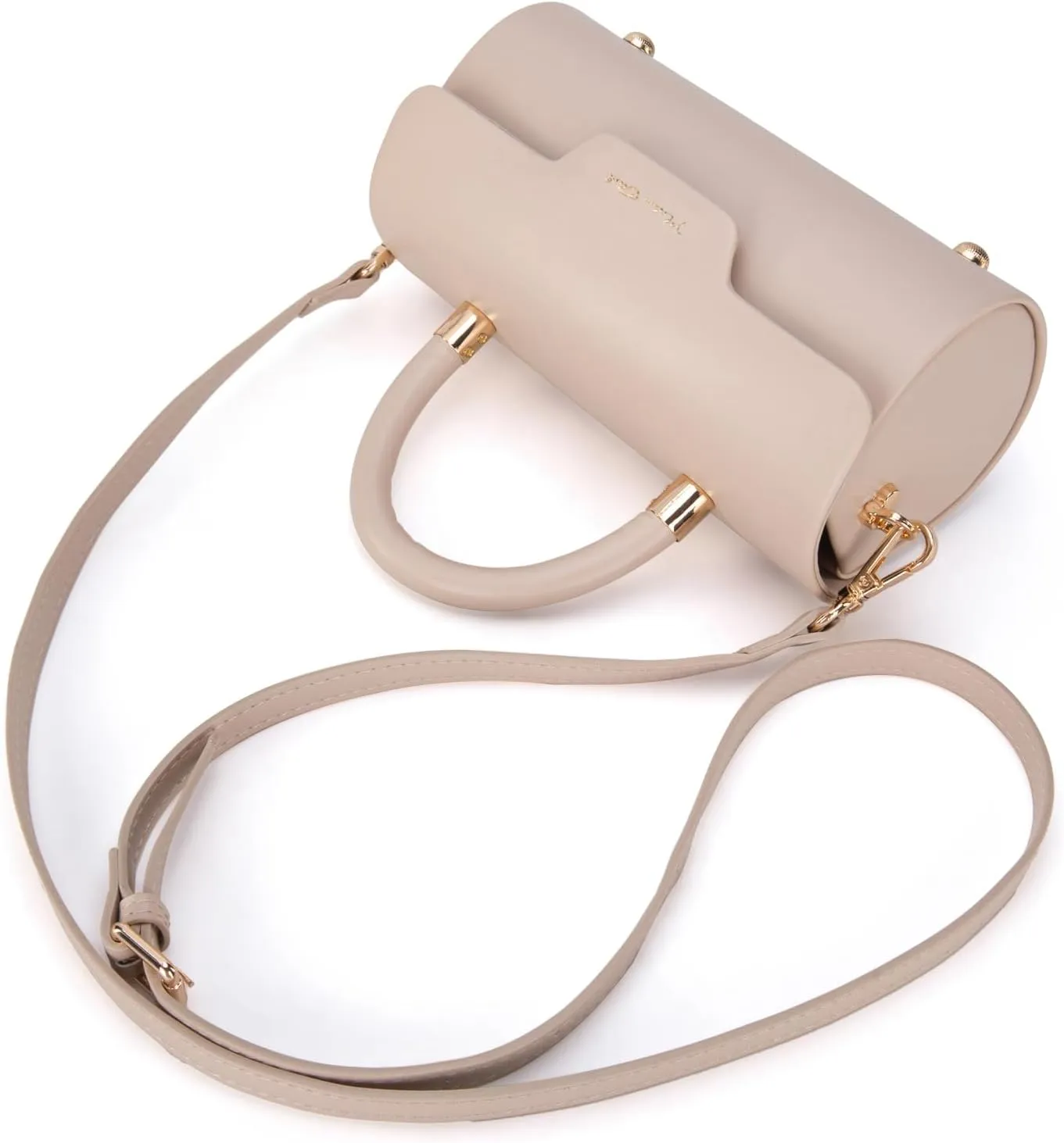 Milan Chiva Small Bags for Women Designer Mini Top Handle Purse Cute Handbags Barrel Shape Purse