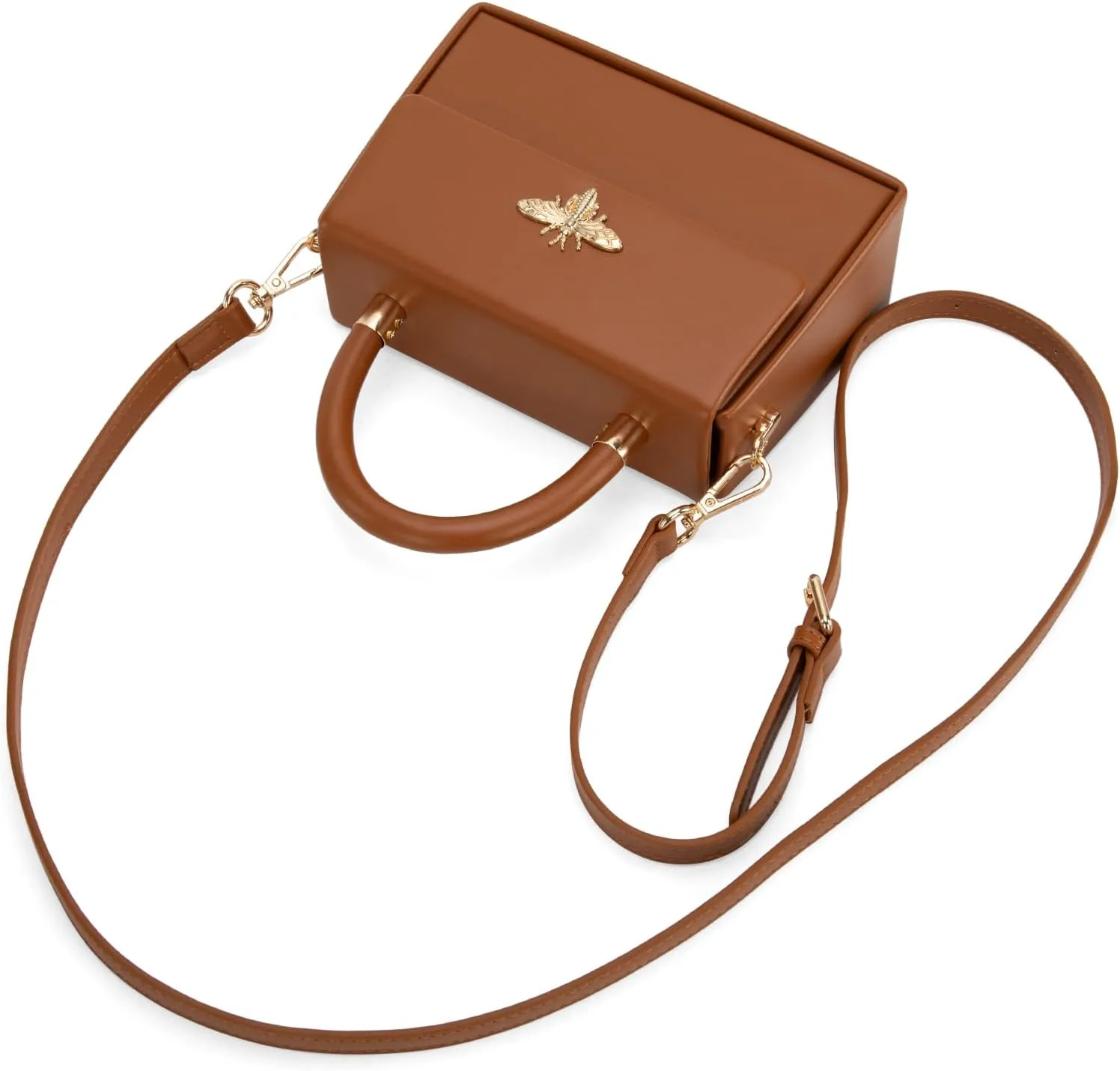 Milan Chiva Small Top Handle Purses for Women Mini Satchel Crossbody Bag Elegant Square Bag